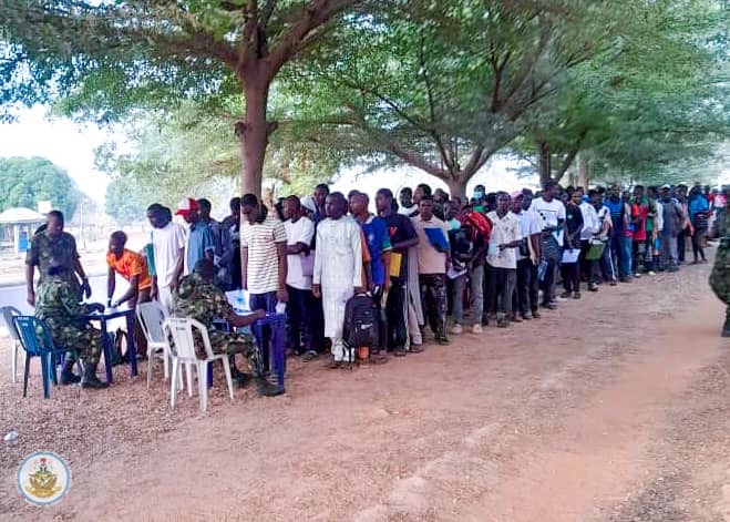 NAF screens over 20,000 candidates as 2025 recruitment aptitude test begins Nationwide