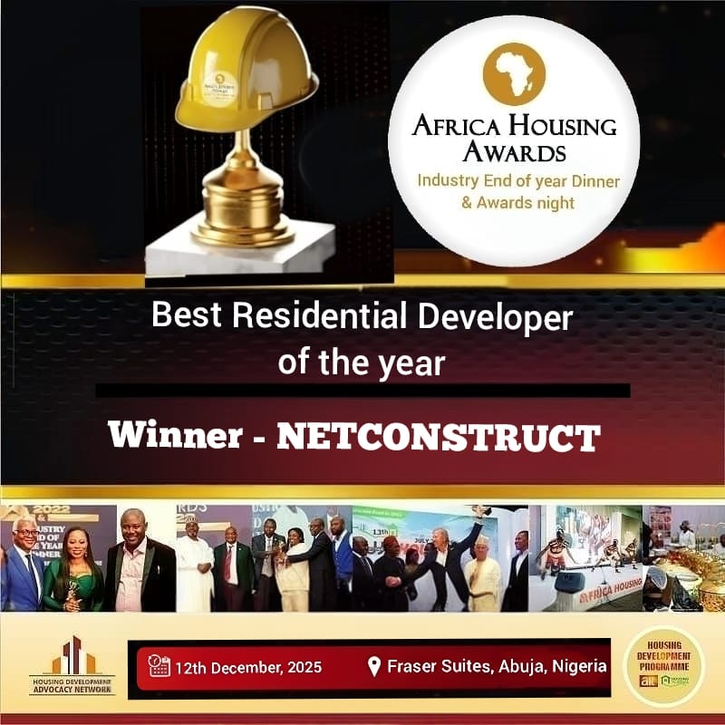 Netconstruct wins Best Residential Developer of the Year at Africa Housing Awards
