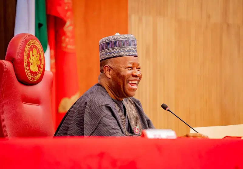 Akpabio debunks collapse rumours, presides over Senate plenary