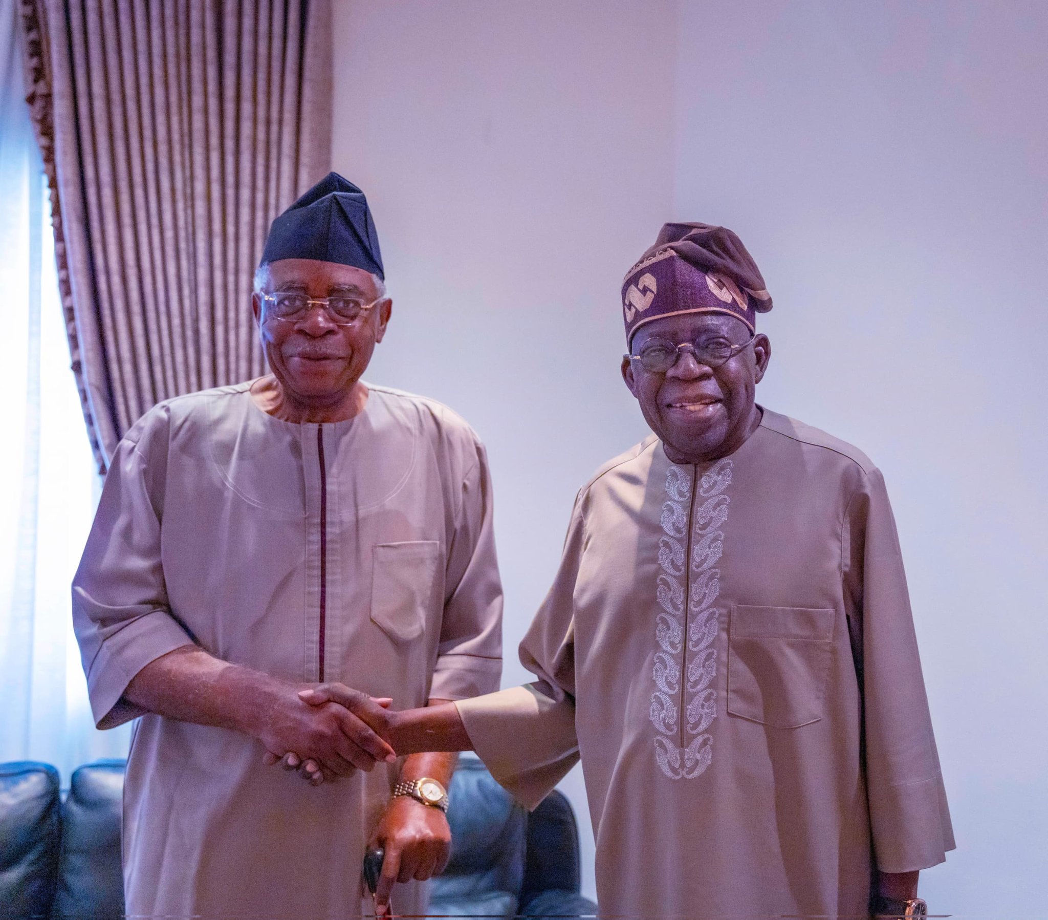 Tinubu receives ex-Defence Minister TY Danjuma at Presidential Villa