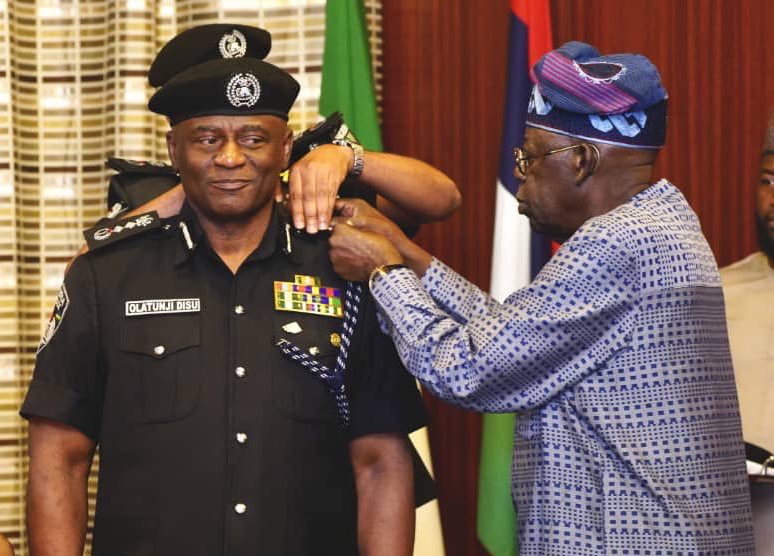 BREAKING: Tinubu decorates Tunji Disu as acting Inspector-General of Police (IGP)
