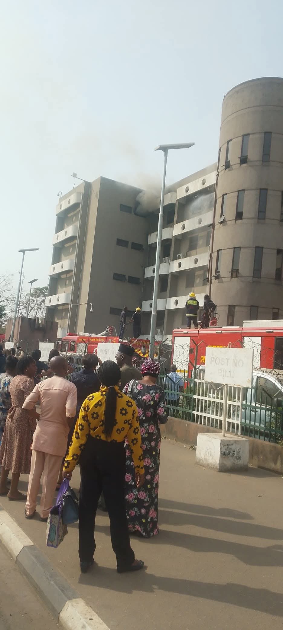 BREAKING: Fire guts section of Head of Civil Service office in Abuja