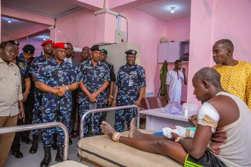 IGP Disu visits Maiduguri bombing victims, assesses security after IED explosions
