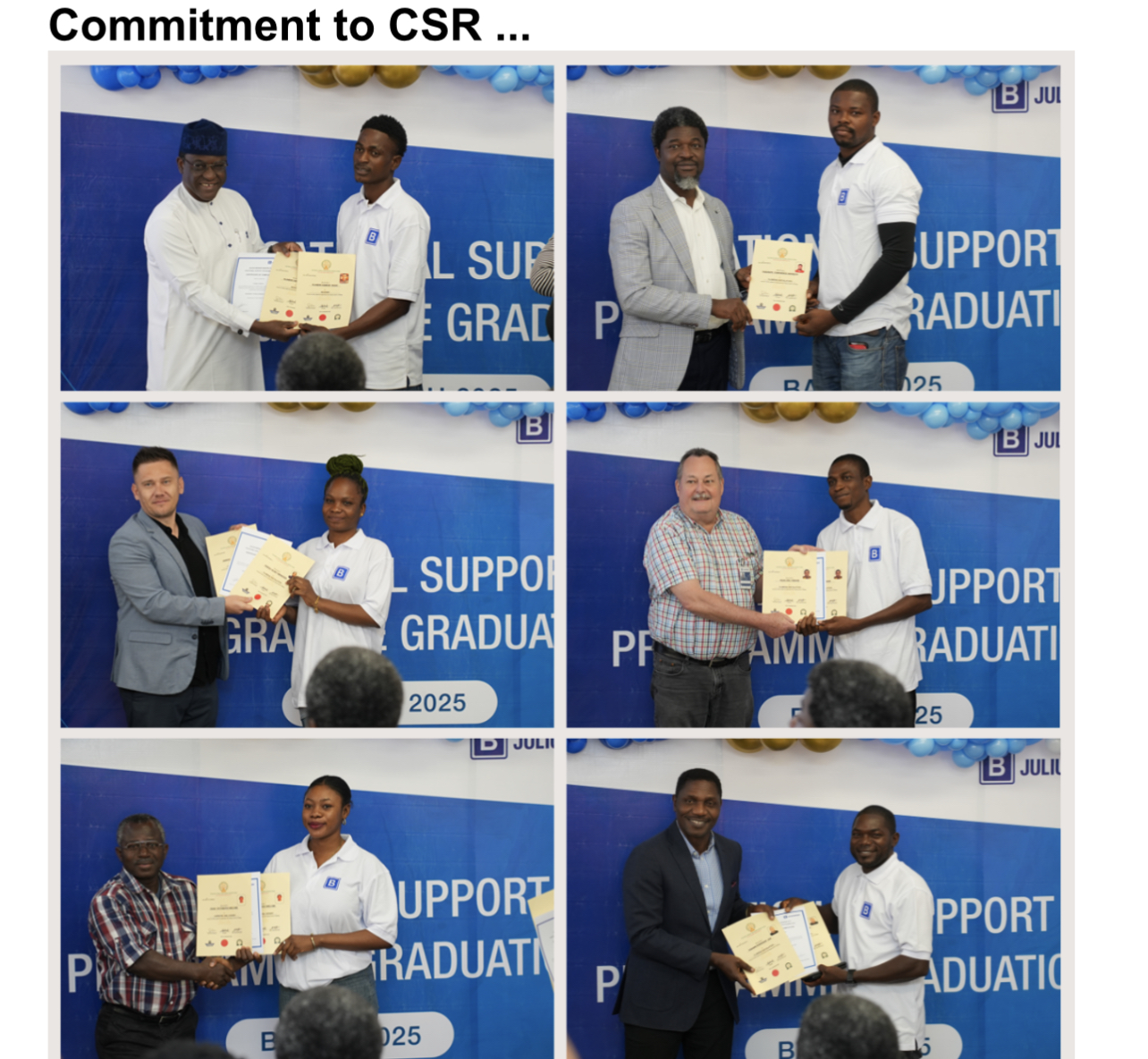 Julius Berger demonstrates commitment to CSR as Academy graduates 36