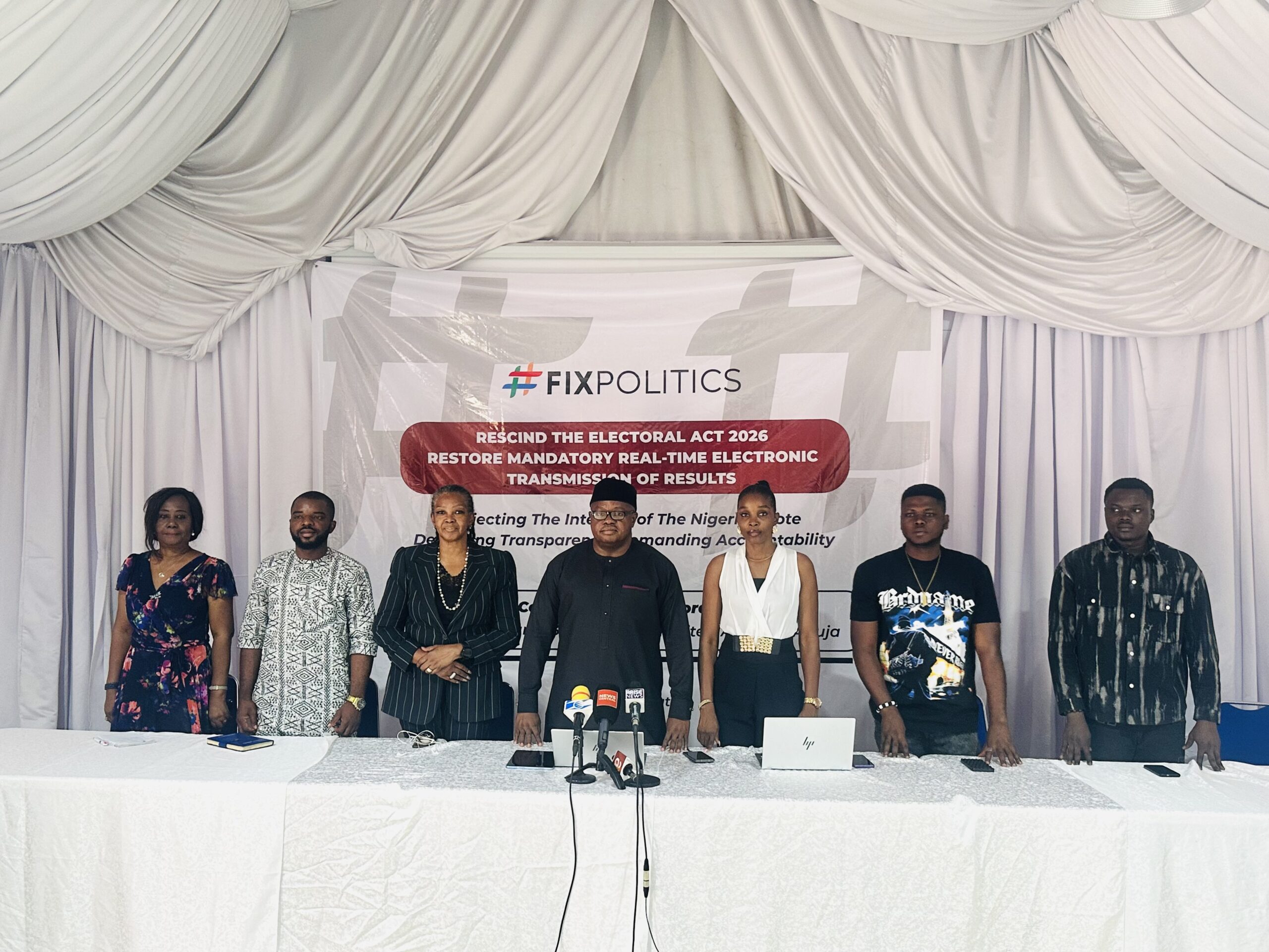 Electoral Reform Act: Group calls for immediate amendment to protect real-time results transmission