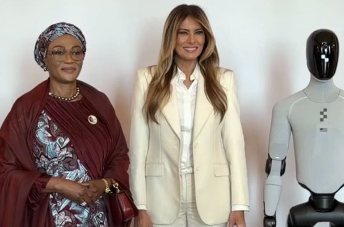 Oluremi Tinubu, Melania Trump meet at White House AI, education summit