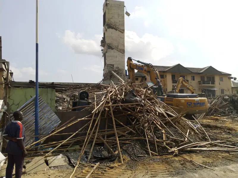 At least 16 trapped as five-storey building under construction collapses in Port Harcourt