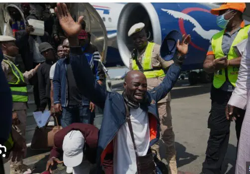 268 Nigerians evacuated from South Africa arrive in Lagos as FG continues rescue mission