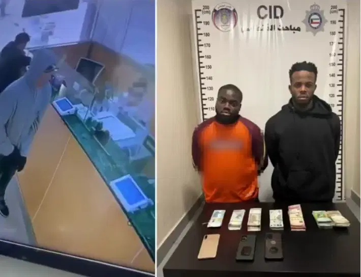 Two Nigerians jailed seven years in Kuwait over armed robbery